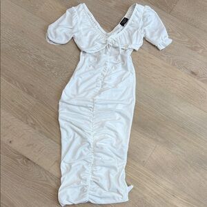 Private Label White Midi Dress